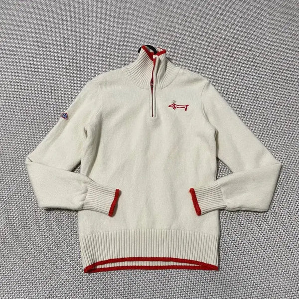 [BUNJANG] Louis Castel Women's Windproof Half-Zip Knit B.6865 / S 루이까스텔 여성 방풍 반집업 니트 B.6865