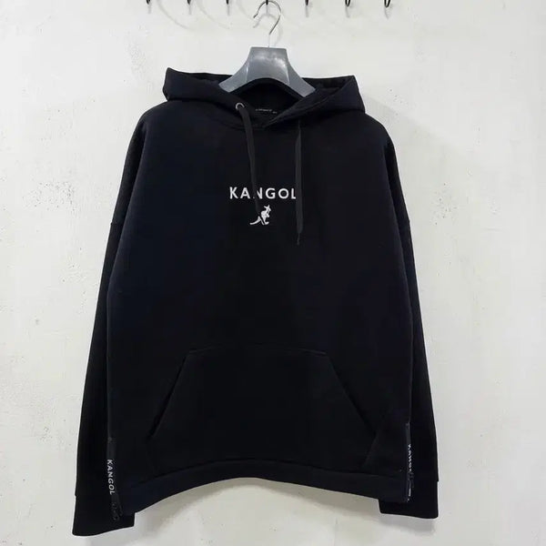 [BUNJANG] Kangol Black Hoodie L / 캉골 블랙 후드티 L