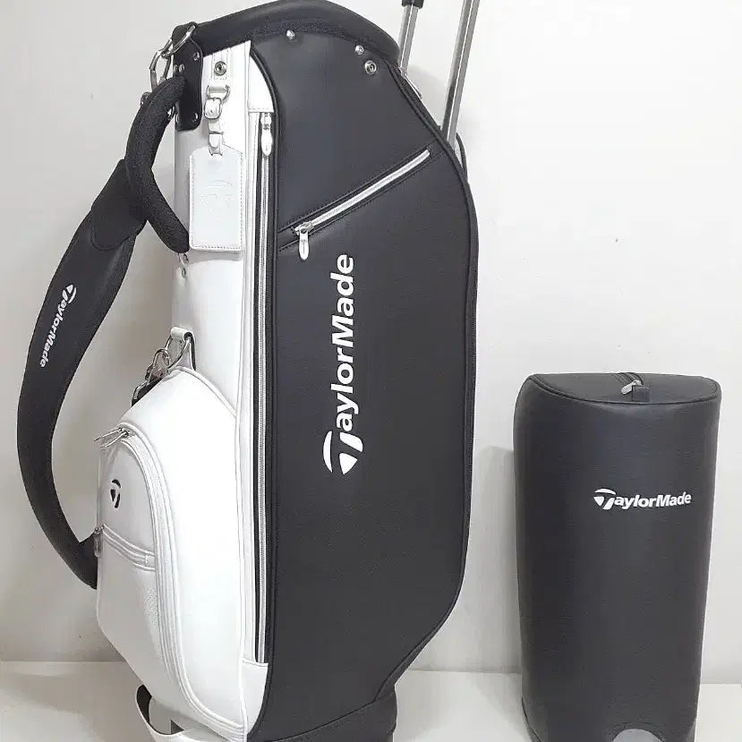 [BUNJANG] TaylorMade Rolling Golf Bag Unisex Premium PU Leather / 테일러메이드 바퀴형 골프백 고급형 남녀공용 재품 판매해요