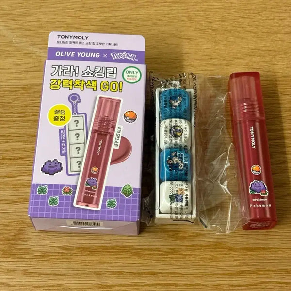 [BUNJANG] Tonymoly Shocking Lip Mauve Shocking with Snorlax Keycap Set / 토니모리 쇼킹립 모브쇼킹 잠만보 키캡 포함