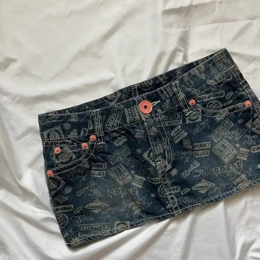 [BUNJANG] Vintage Y2K Denim Mini Skirt / 빈티지 y2k 데님 미니스커트