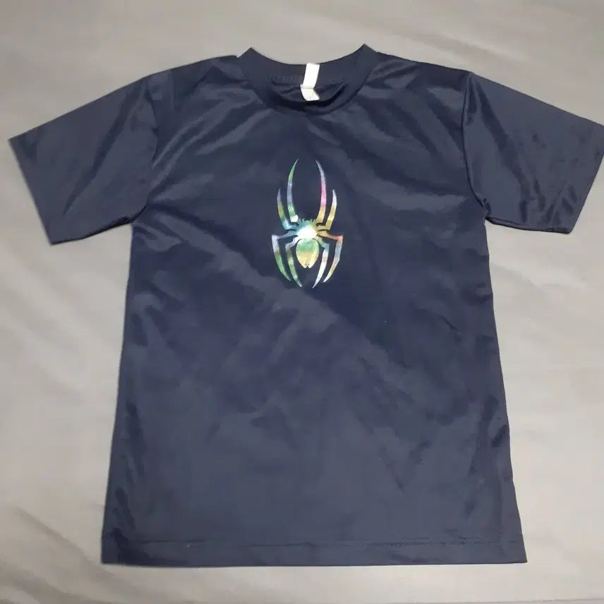 [BUNJANG] Spider Performance Short-Sleeve T-Shirt Navy / 레인보우 스파이더마크 기능성 반팔티
