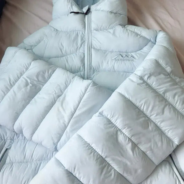 [BUNJANG] Avery Lightweight Padded Jacket Sky Blue / 에이블리 경량패딩 소라색