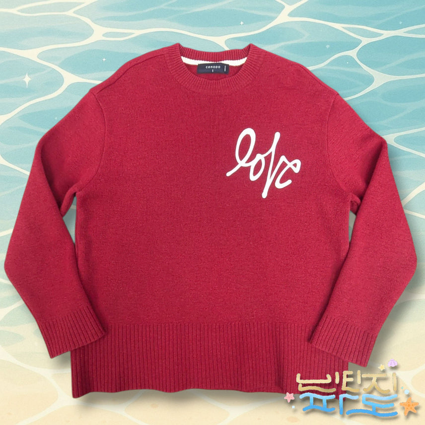 [BUNJANG] 100 COMO DO LOVE Knit / 100 코모도 LOVE 러브니트