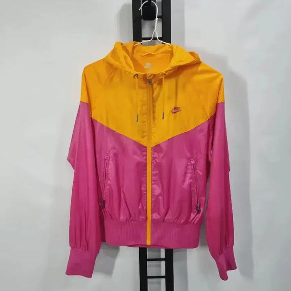 [BUNJANG] Nike Windrunner Women's Jacket - Pink Yellow / 나이키 바람막이 윈드러너 여성 핑크 옐로우 여성s