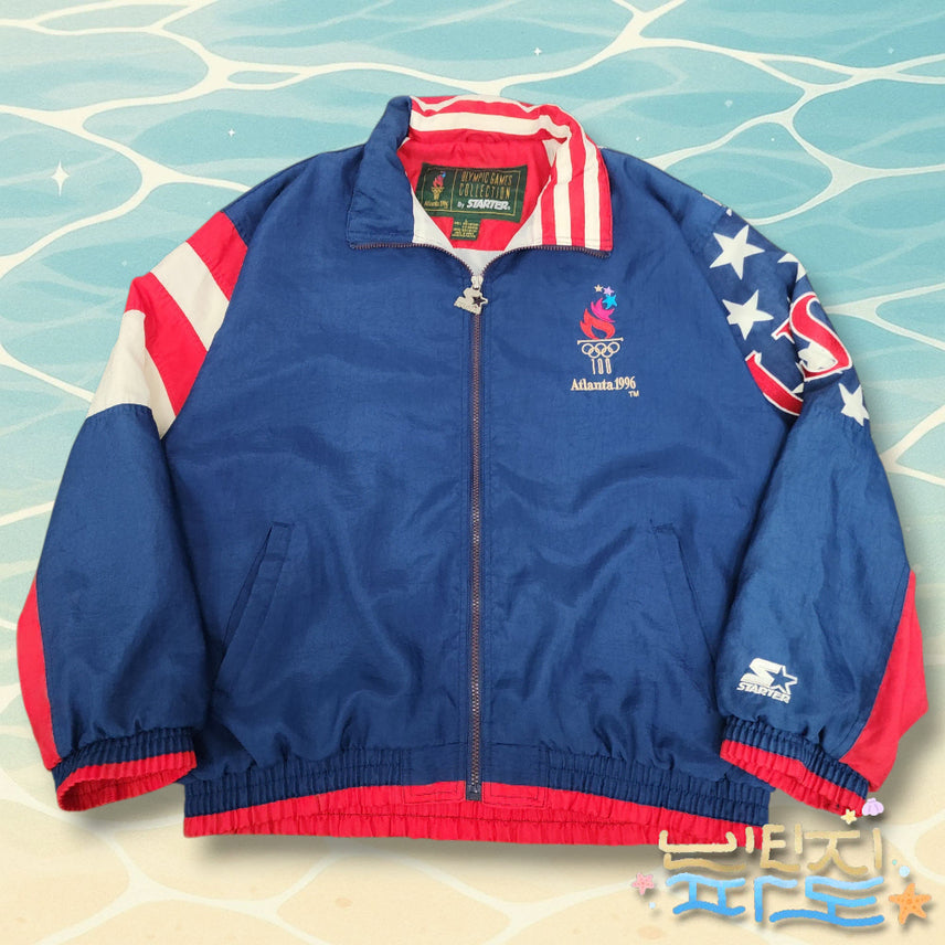[BUNJANG] Starter Atlanta Olympics Souvenir Windbreaker Jacket / L 96s Starter 스타터 아틀란타 올림픽 윈드브레이커 빈지노