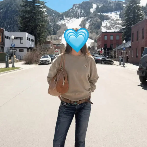[BUNJANG] Maison Kitsuné Sweatshirt Khaki Women's S / 메종키츠네 맨투맨 카키 여성 s