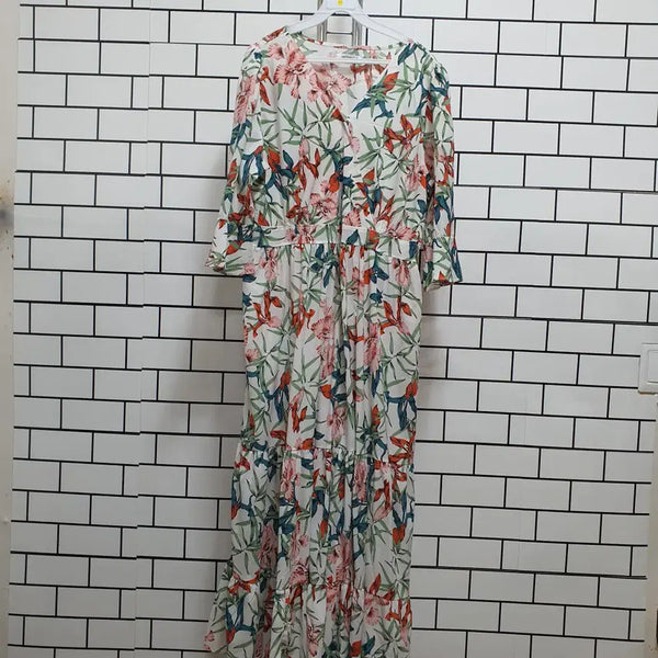 [BUNJANG] Half Sleeve Long Dress / 노-89 반팔 롱원피스