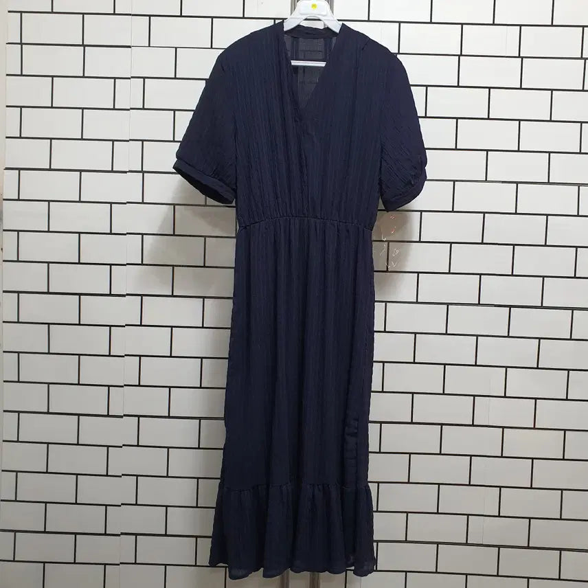 [BUNJANG] Half-Sleeve Long Dress / 노-90 반팔 롱원피스