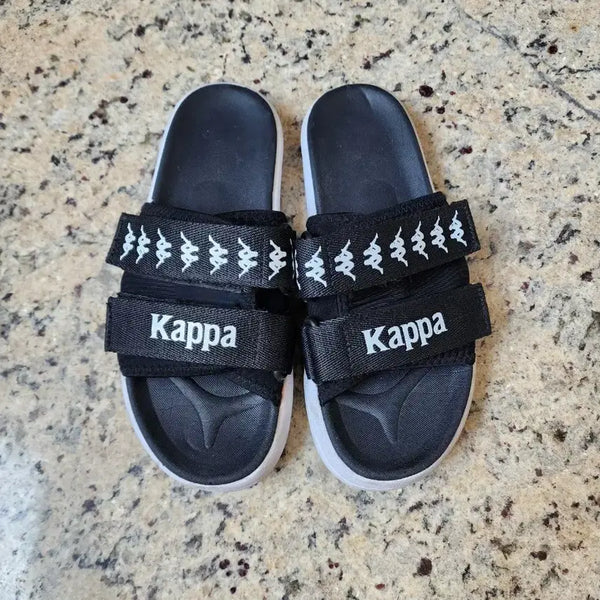 [BUNJANG] Kappa Black Slide Sandals 250 / 카파 슬라이드 블랙 250