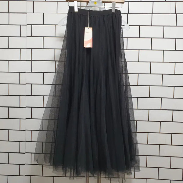 [BUNJANG] Layered Long Skirt / 노-96 레이어드 롱 스커트