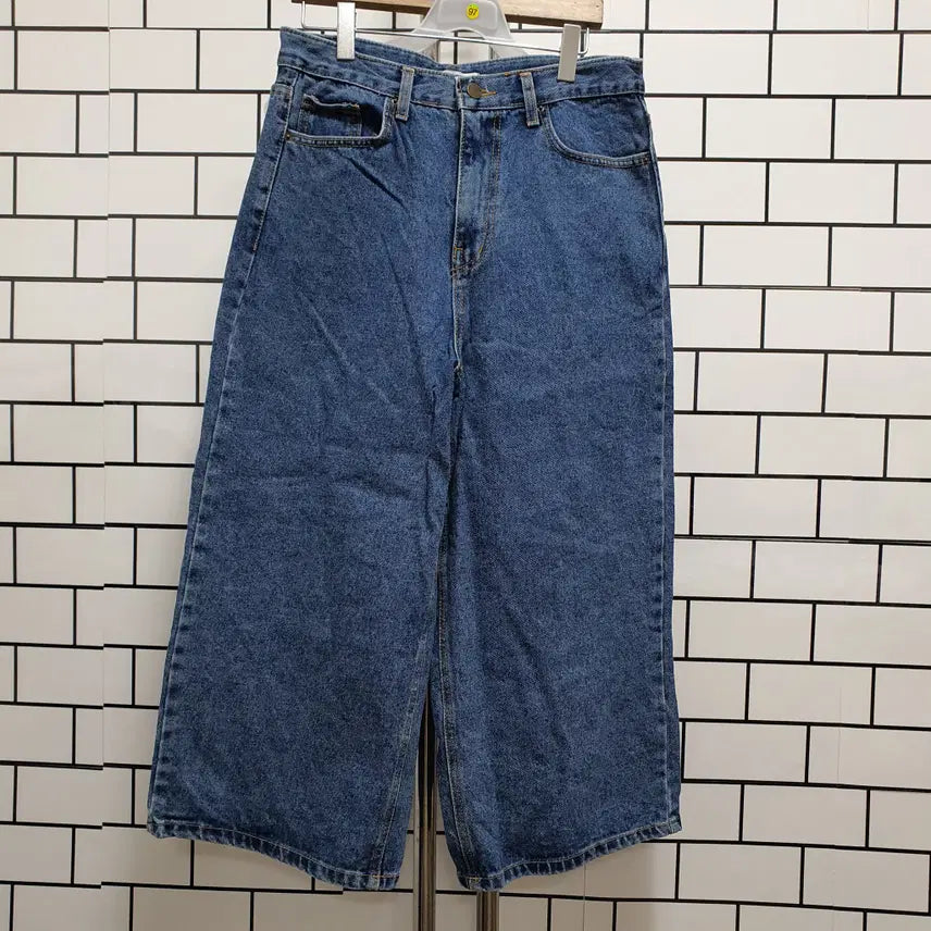 [BUNJANG] Blue Wide Pants / 노-97 청 와이드 팬츠