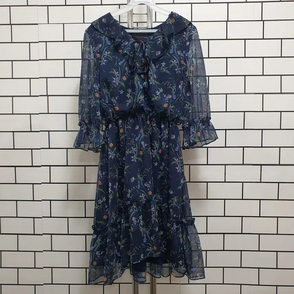 [BUNJANG] Chiffon Dress / 노-107 쉬폰 원피스