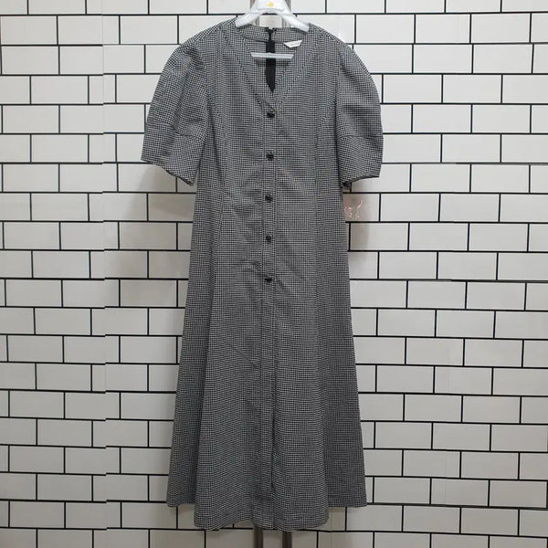 [BUNJANG] Half-Sleeve Long Dress / 노-110 반팔 롱원피스