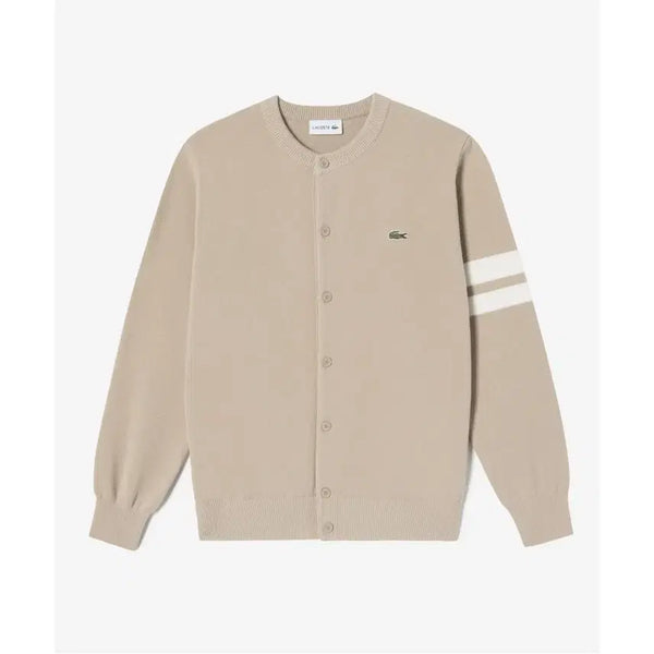 [BUNJANG] Lacoste Round Beige Cardigan / 라코스테 라운드 베이지 가디간 판매합니다