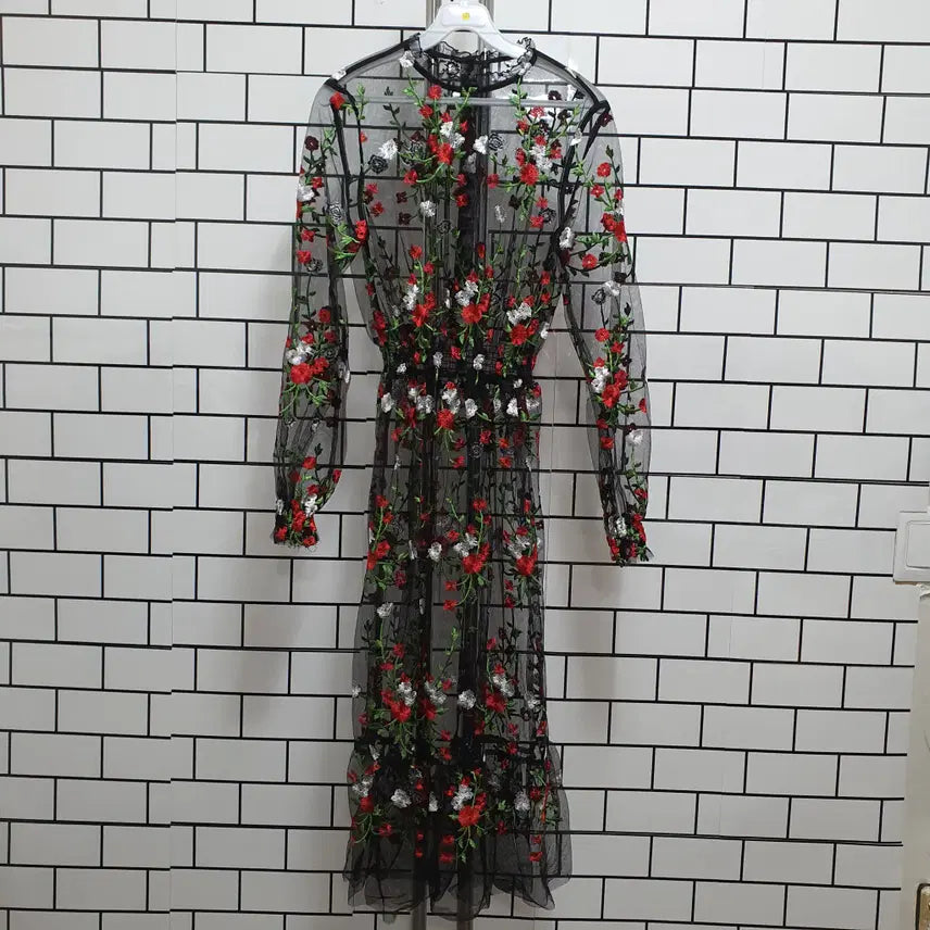 [BUNJANG] Sheer Dress / 노-123 시스루 원피스
