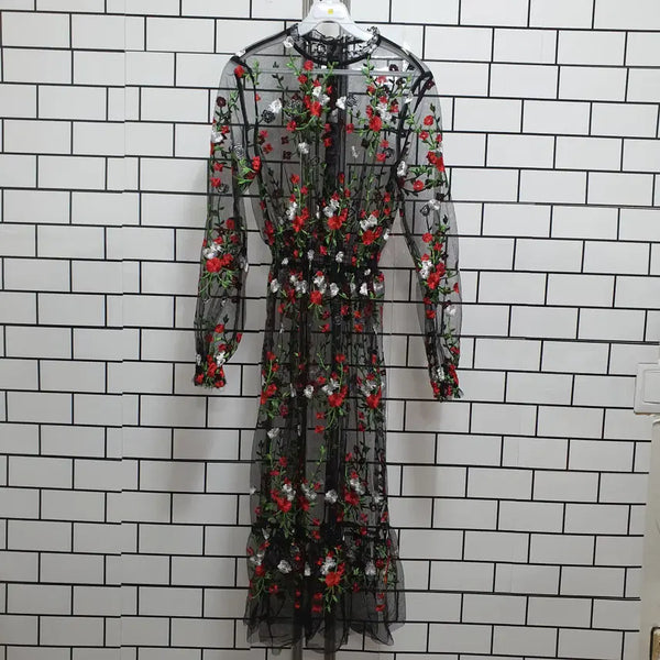 [BUNJANG] Sheer Dress / 노-123 시스루 원피스