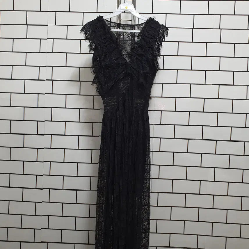 [BUNJANG] Sleeveless Lace Dress / 노-128 민소매 레이스 원피스