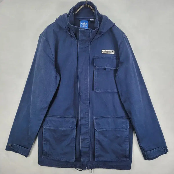 [BUNJANG] Adidas Hooded Jacket Navy / 아디다스 후드 자켓