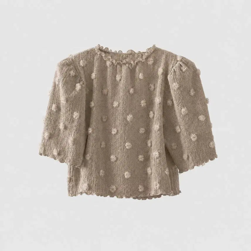 [BUNJANG] Byccini Bell PomPom Blouse / [새상품] 바이씨니 제작 방울 퐁퐁 블라우스