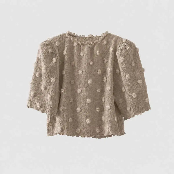 [BUNJANG] Byccini Bell PomPom Blouse / [새상품] 바이씨니 제작 방울 퐁퐁 블라우스