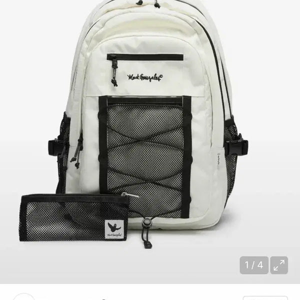 [BUNJANG] Mark Gonzales New Utility Backpack Ivory / 마크곤잘레스 뉴틸리티 백팩 아이보리