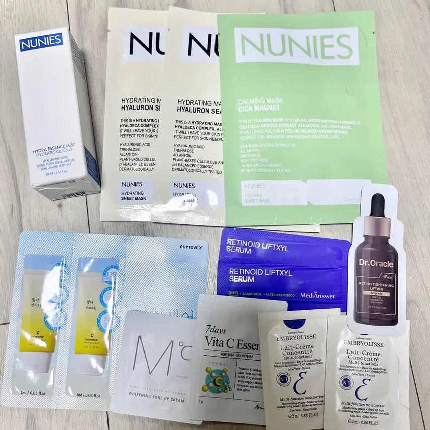 [BUNJANG] Newness Hydra Moisture Essence Mist Mini & Mask Pack Bundle Set / 일괄)뉴니스 하이드라 수분 에센스 미스트 미니 40ml 마스크팩
