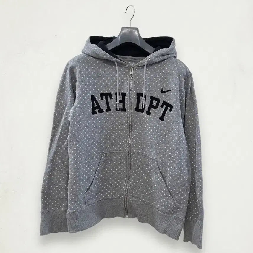 [BUNJANG] Nike Grey Dot Hoodie Zip-up L / 나이키 그레이 도트 후드집업 L