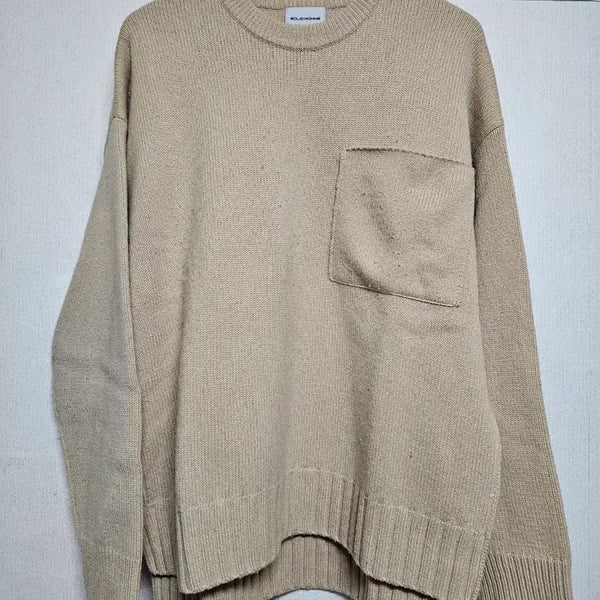 [BUNJANG] Solid Homme Beige Panel Knitwear / 솔리드옴므 베이지 절개 니트 판매합니다