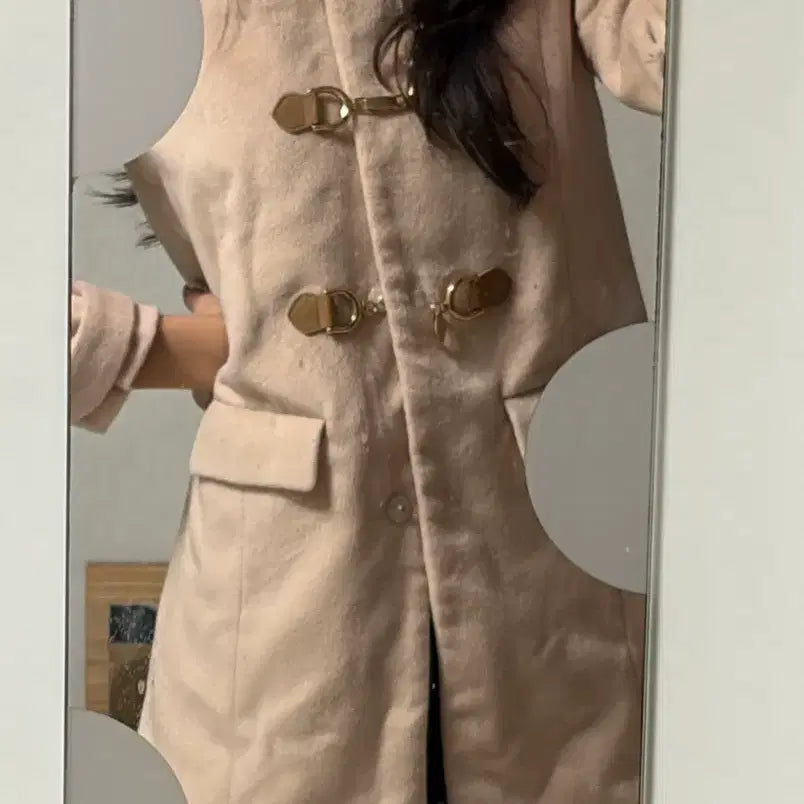 [BUNJANG] Grl Pink Toggle Coat / Grl 핑크 코트
