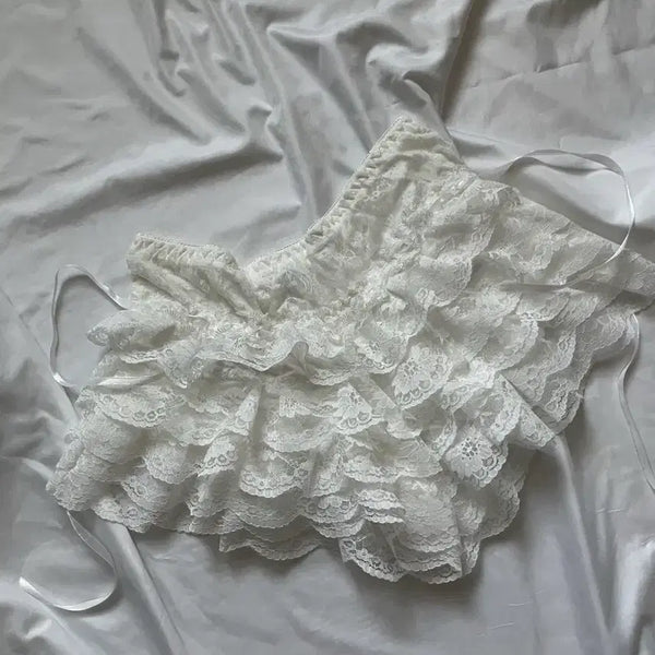 [BUNJANG] Satomi Radio Tiered Lace Shorts / 사토미라디오 Tiered lace shorts 레이스쇼츠