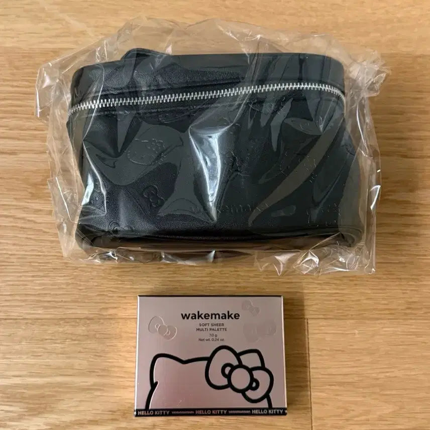[BUNJANG] WAKEMAKE Pink Shell Kitty Pouch Set / 웨이크메이크 핑크쉘 키티 파우치 세트