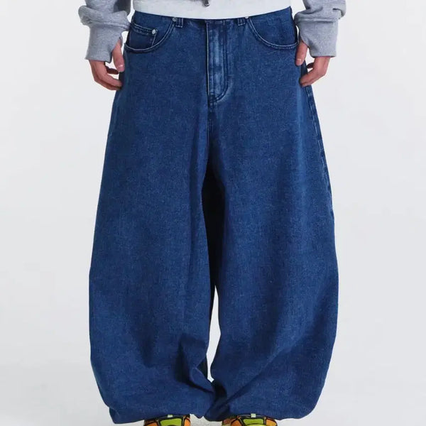 [BUNJANG] Gicheol Balloon Fit Denim Indigo Blue M / 기철 벌룬핏 데님 인디고 블루 M