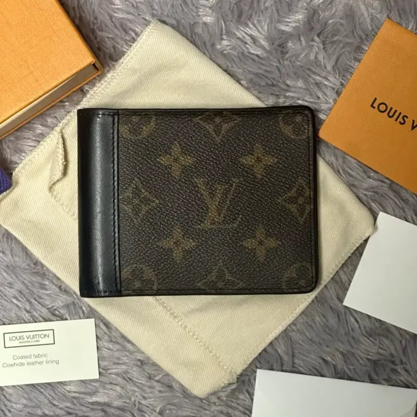 [BUNJANG] Louis Vuitton Monogram Macassar Multiple Wallet Bifold / [풀구성] 루이비통 모노그램 마카사르 멀티플 월릿 반지갑