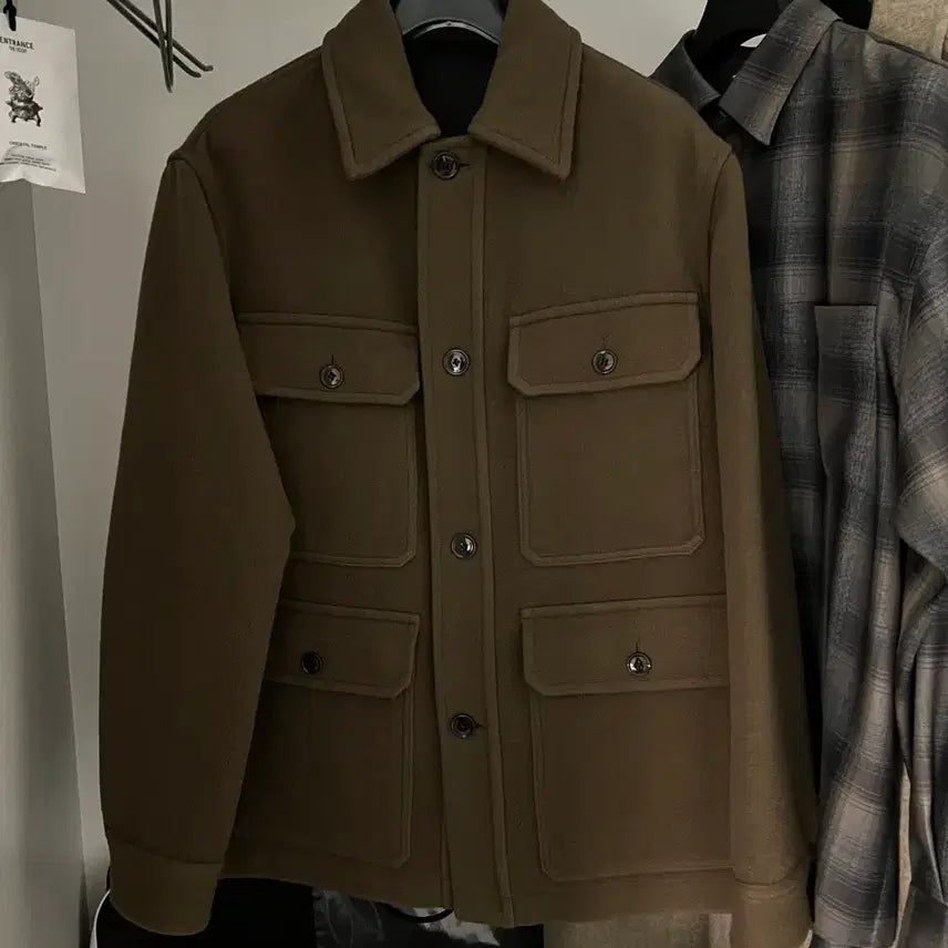 [BUNJANG] Lemaire 23FW Hunting Jacket Dark Squirrel Size 48 / 르메르 23FW 헌팅자켓 다크 스쿼럴 48사이즈