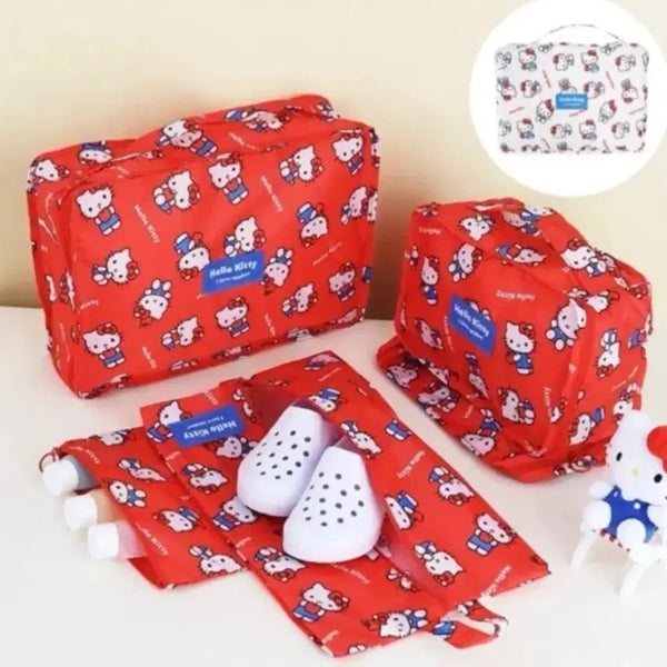 [BUNJANG] Hello Kitty Pouch Set (5 Types) / 헬로키티 파우치 5종 세트