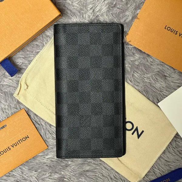 [BUNJANG] Louis Vuitton Damier Brazza Wallet Long Wallet Black / [풀구성] 루이비통 다미에 브라짜 월릿 장지갑 블랙