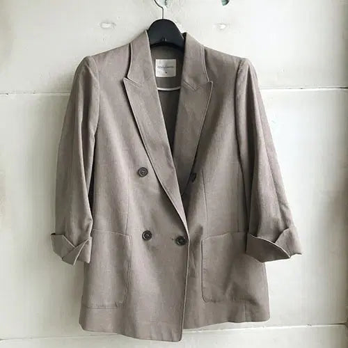 [BUNJANG] Olivia Lauren 2021 Polyester Blend 8-9 Sleeve Jacket / 올리비아로렌 정품/2021-66.77/새거수준