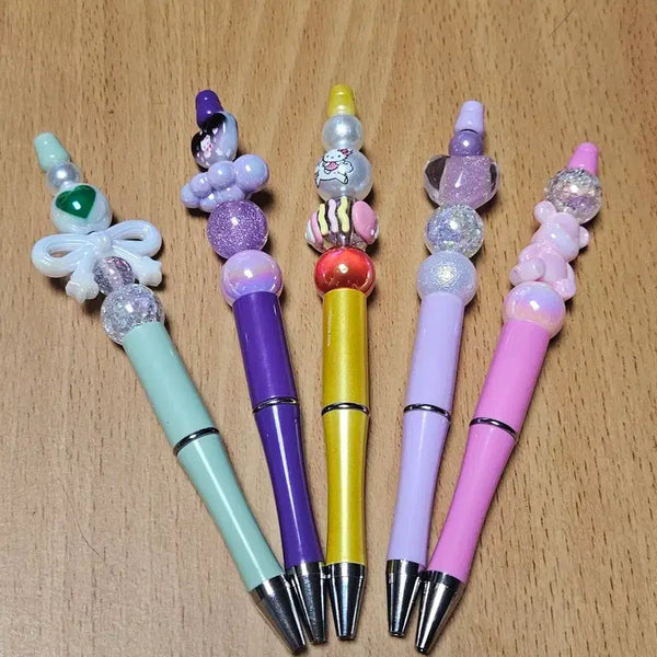 [BUNJANG] Handmade Beaded Ballpoint Pen Set / 비즈공예볼펜