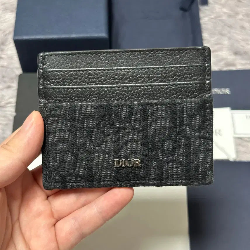 [BUNJANG] Dior Dior Oblique Cardholder Black / [풀구성] 디올 오블리크 카드지갑 블랙