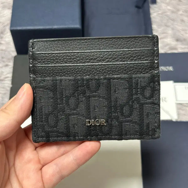 [BUNJANG] Dior Dior Oblique Cardholder Black / [풀구성] 디올 오블리크 카드지갑 블랙