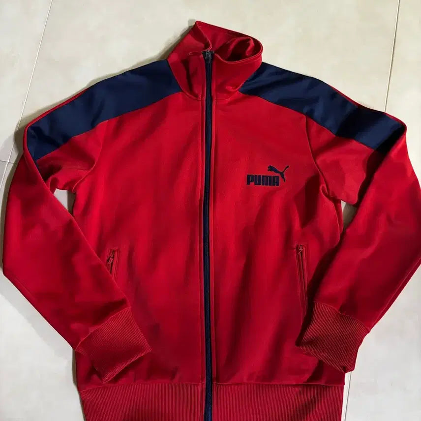 [BUNJANG] Puma Track Top Jersey Red Size S / 푸마 트랙탑 져지 s 레드