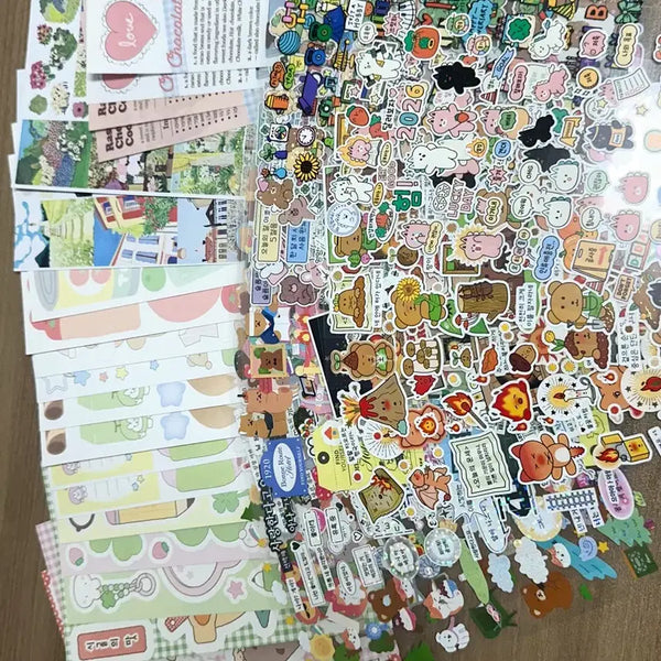 [BUNJANG] Daiso Deco Sticker Set (43 pcs) / 다꾸입문템 다이소 스티커, 모조지스티커