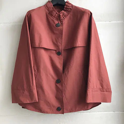 [BUNJANG] Benetton Genuine Brick Color Cotton Blend Spring/Fall Jacket / 베네통 정품 -66.77/새거수준