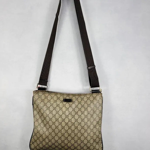 [BUNJANG] Gucci GG Supreme Canvas Shoulder Bag / 구찌 GG 슈프림 캔버스 숄더백