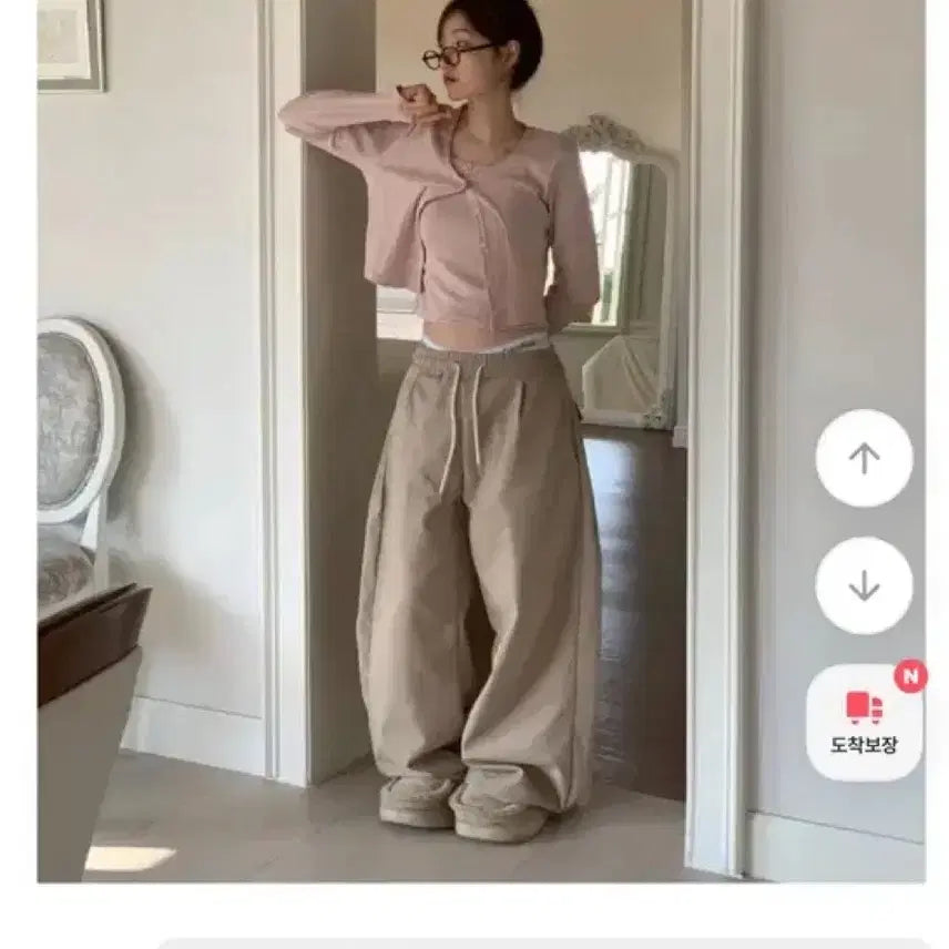 [BUNJANG] Amebly Wide Cotton Pants Black / 에이블리 와이드 팬츠 블랙
