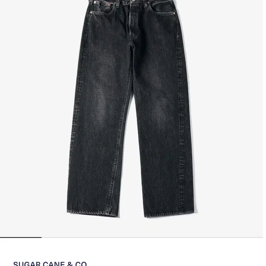 [BUNJANG] Sugar Cane 1947 Model Black Denim Hard Wash Jeans / [36] 슈가케인 블랙 데님 1947 모델 하드 워시