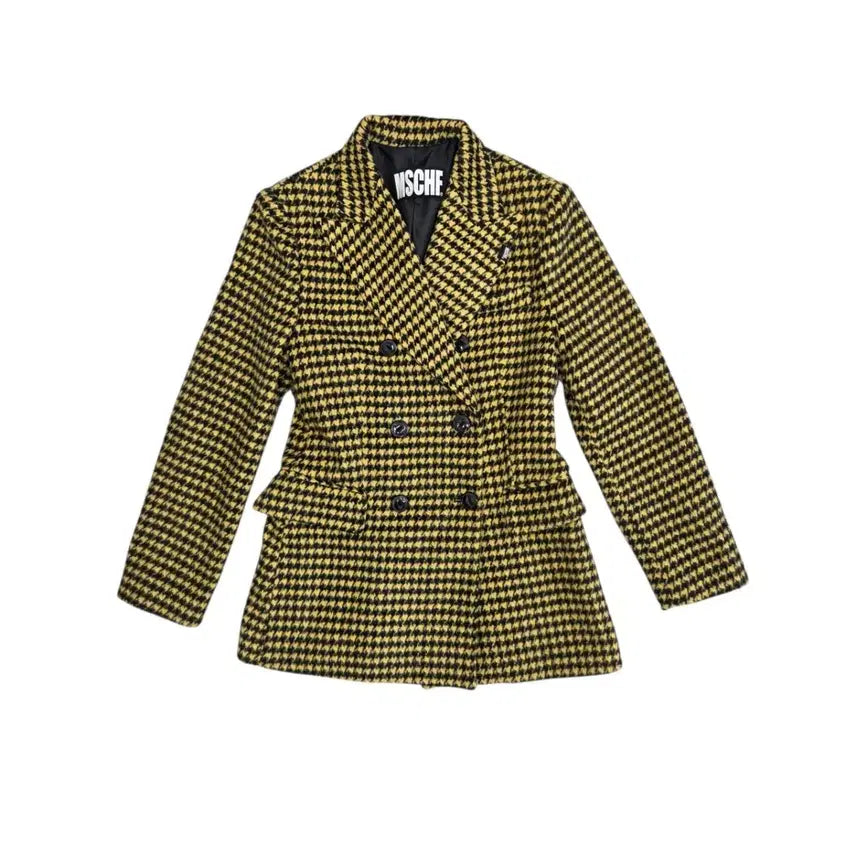 [BUNJANG] MSCHF Houndstooth Check Double Blazer Jacket / MSCHF 미스치프 하운드투스 체크 더블 블레이저 자켓