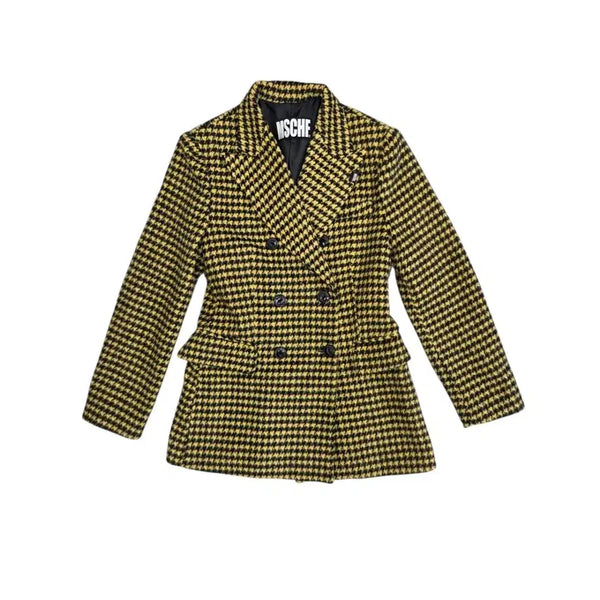 [BUNJANG] MSCHF Houndstooth Check Double Blazer Jacket / MSCHF 미스치프 하운드투스 체크 더블 블레이저 자켓