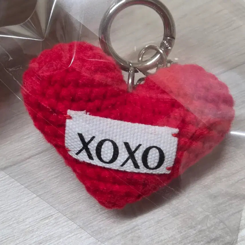 [BUNJANG] XOXO Knit Heart Keychain / (새상품)XOXO 뜨개 하트 키링